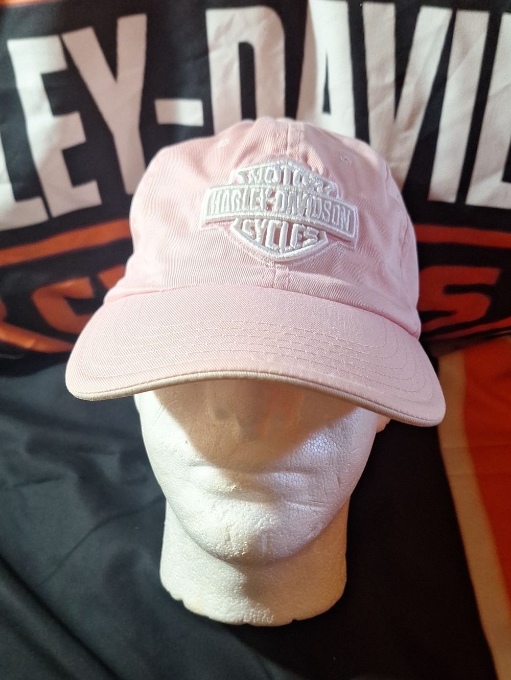 Harley-Davidson Light Pink Embroidered Logo Cap